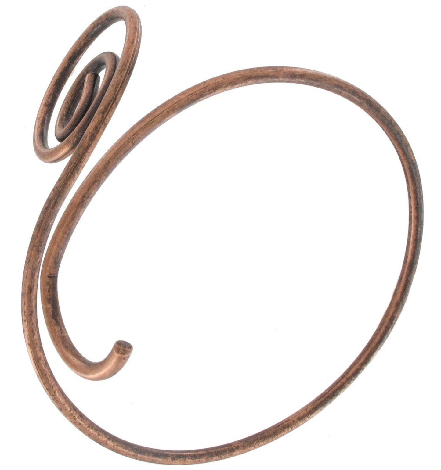 Ky & Co Upper Arm Bracelet Copper Ox Metal Spiral Cuff Scroll Made In USA 9.8"