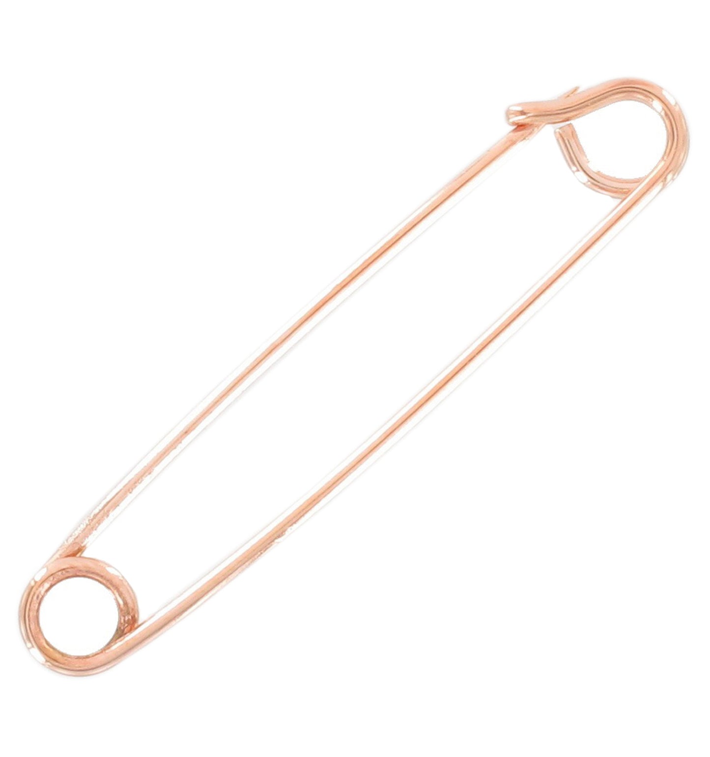 Ky & Co Safety Style Collar Pin Mens New Rose Gold Tone Bar 2"
