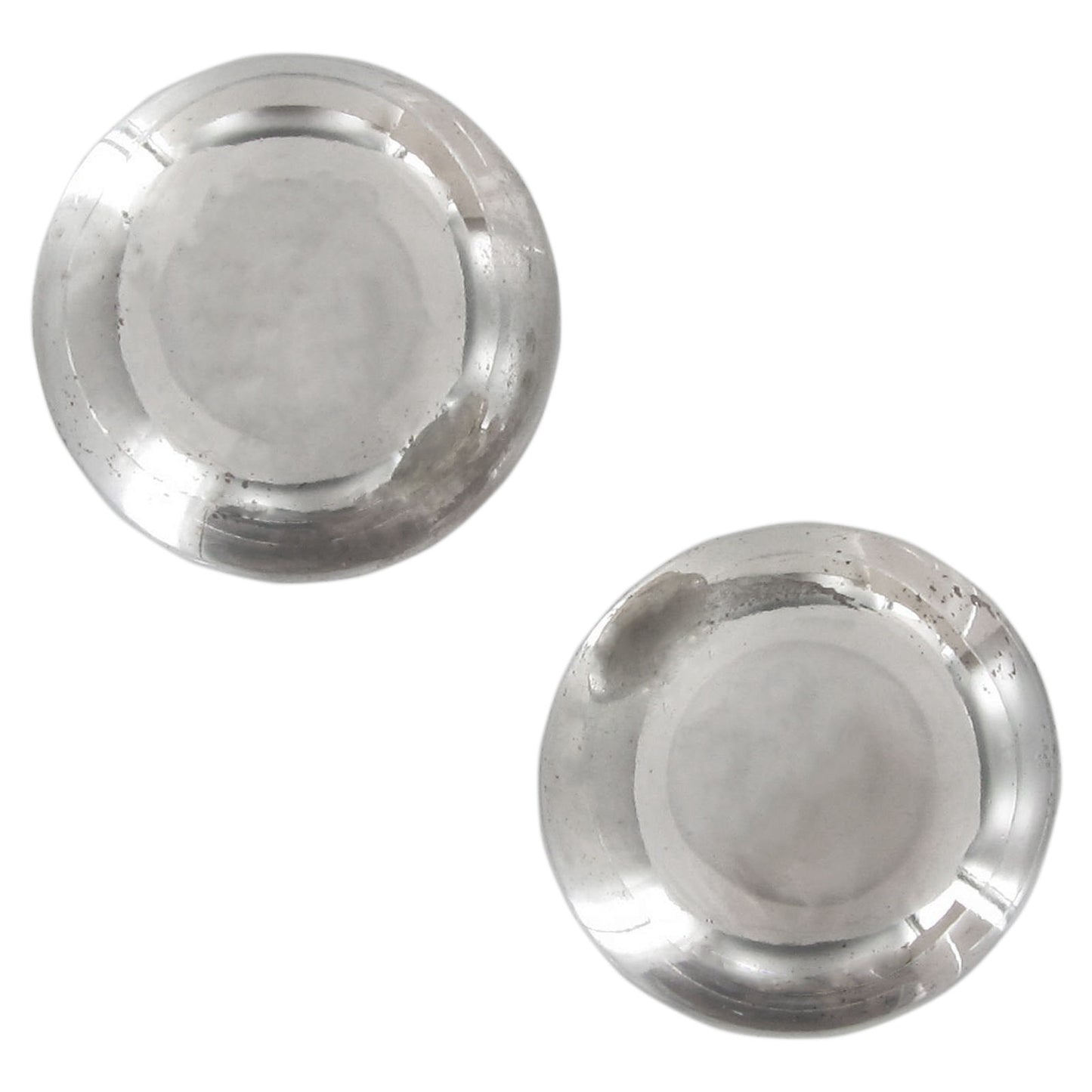 Eisenberg Ice Magnetic Earrings Silver Tone Ball Marble 12mm